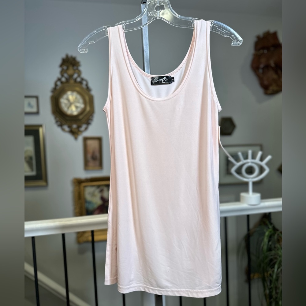 Sympli Go To Tank Relax Blush Pink Sleeveless Size 2 - Picture 3 of 11